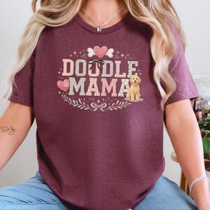 Doodle Mama Gift, Goldendoodle Dog Mom Shirt, Pet Lover Tee, Labradoodle Mama Sweatshirt, Funny Dog Owner Present for Her, Goldendoodle Mom image 5