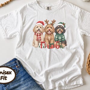 Christmas Dog Mom Shirt, Cavapoo Christmas Shirt, Winter Dog Shirt, Christmas Pet Shirt, Cavapoo Mom Gift, Holiday Dog Shirt image 9