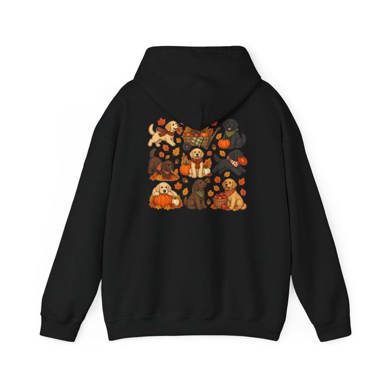 Camiseta de Labrador de otoño, regalo para amantes de los perros de otoño, linda camiseta para mamás de Labrador, suéter de cachorro para Acción de Gracias, ropa acogedora para dueños de mascotas de cosecha. imagen 11