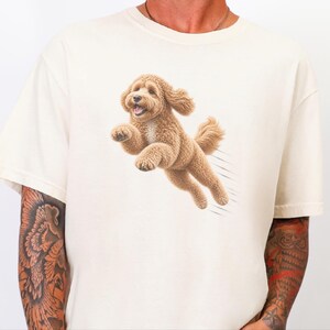 Camiseta Goldendoodle, Regalo para mamá Goldendoodle, Camiseta Perro Corredor, Regalo para papá Doodle, Camiseta Perro Rápido, Camiseta para Amantes de los Perros imagen 6
