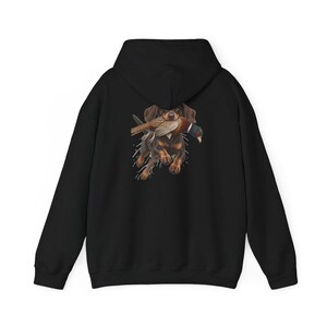 Camiseta de caza de teckel, regalo de caza de faisanes, camiseta de perro salchicha, camiseta de perro de caza de aves, regalo de cazador de tierras altas imagen 11