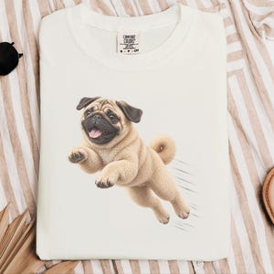 Mops-Shirt, Geschenk für Mops-Liebhaber, Lustiges Mops-T-Shirt, Mops-Mama-Shirt, Geschenk für Mops-Papa, Welpen-Shirt, Niedliches Hunde-T-Shirt mit Grafik Bild 4