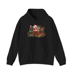 Schnoodle Christmas Shirt, Holiday Dog Lover Gift, Festive Puppy Sweatshirt, Christmas Dog Shirt image 11