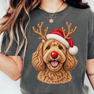 Labradoodle Christmas Shirt, Holiday Dog Sweater, Labradoodle Mom Gift, Christmas Pet Shirt, Doodle Dad Gift Bild 2
