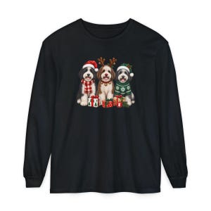 Sheepadoodle Christmas Sweatshirt, Christmas Pet Shirt, Sheepadoodle Gift, Christmas Dogs Shirt, Dog Lover Christmas Gift, Puppy Sweatshirt image 13
