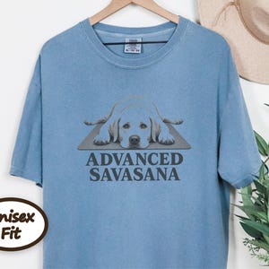 Labrador Shirt, Advanced Savasana Yoga Gift, Funny Fitness Tee, Meditation Lover Shirt, Lab Mom Gift, Yoga Teacher Shirt image 4