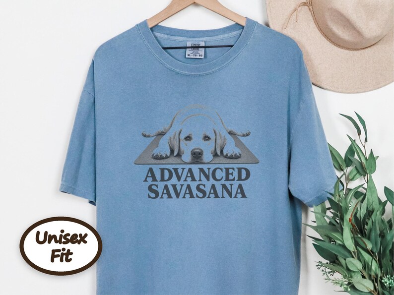 Labrador Shirt, Advanced Savasana Yoga Gift, Funny Fitness Tee, Meditation Lover Shirt, Lab Mom Gift, Yoga Teacher Shirt image 4
