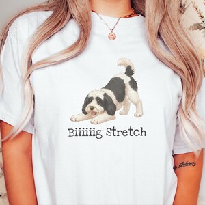 Comfort Colors Sheepadoodle T-shirt, Biiiiig Stretch Dog Tee | Doodle Mama Gift | Doodle Dad Shirt | Funny Dog Lover Present, New Fur Baby image 5
