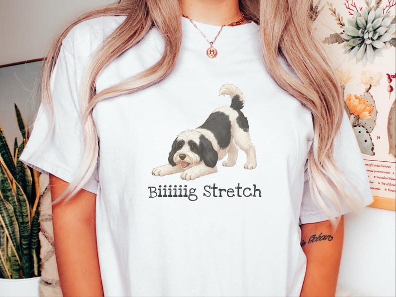 Comfort Colors Sheepadoodle T-shirt, Biiiiig Stretch Dog Tee | Doodle Mama Gift | Doodle Dad Shirt | Funny Dog Lover Present, New Fur Baby image 5