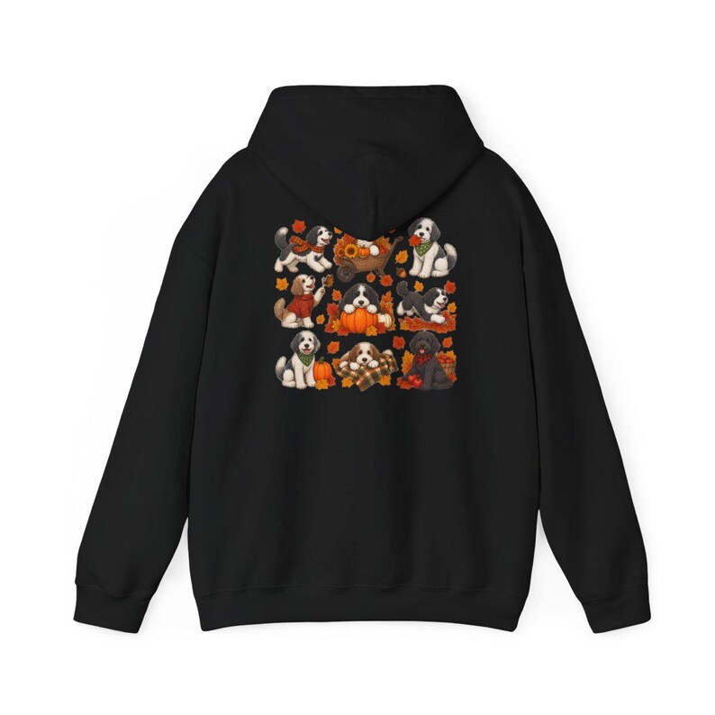 Sheepadoodle Fall Sweatshirt, Autumn Dog Shirt, Sheepadoodle Mom Gift, Doodle Dog Lover Shirt, Pumpkin Spice Tee image 11