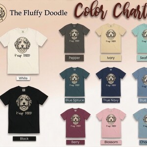 Comfort Colors Aussiedoodle Graphic T-Shirt, T'sup Dood Funny Australian Crewneck, Goldendoodle Bernedoodle Labradoodle Sheepadoodle Owner image 11