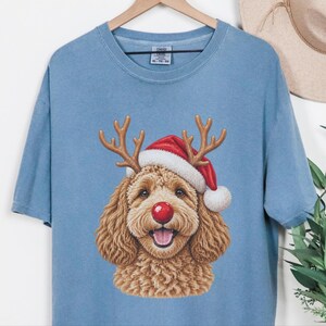 Maglietta natalizia con Cockapoo, regalo di Natale per amanti dei Cockapoo, felpa per cani per le feste, maglietta per la mamma di un Cockapoo, regalo festivo per gli amanti dei cani immagine 6