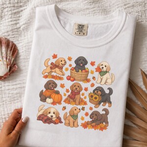 Cavapoo Mom Shirt, Cavapoo Lover Gift, Autumn Dog Shirt, Fall Puppy Tee, Doodle Dog Owner Gift, Thanksgiving Dog Shirt image 10