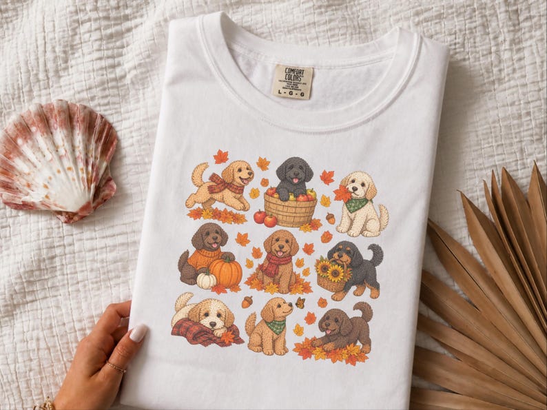 Cavapoo Mom Shirt, Cavapoo Lover Gift, Autumn Dog Shirt, Fall Puppy Tee, Doodle Dog Owner Gift, Thanksgiving Dog Shirt image 10