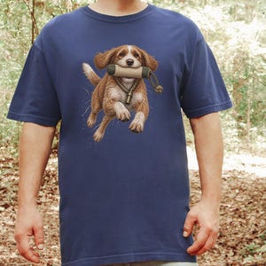 Cavapoo Shirt, Cavapoo Mom Gift, Vintage Hunting Dog Tee, Dog Training Shirt, Sporting Dog Art, Cavapoo Owner Gift image 1