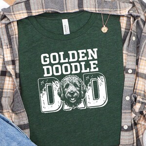 Goldendoodle Dad Shirt | Dog Dad Life Tee | Funny Goldendoodle Owner Apparel | Proud Dog Father T-Shirt, Comfort Colors | Pet Crewneck Shirt image 4