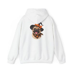 Halloween Pug Shirt, Pug Mom Gift, Witch Dog Tee, Spooky Dog Owner Gift, Dog Lover Halloween Gift image 12