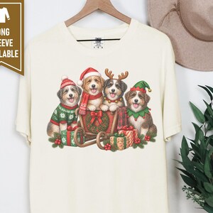 Christmas Aussiedoodle Shirt, Aussiedoodle Mom Gift, Holiday Dog Shirt, Funny Dog Christmas, Aussiedoodle Lover Gift image 4
