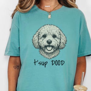 Comfort Colors Maltipoo Dog Mom Sweatshirt | T'sup Dood Goldendoodle Owner Clothing | Personalised Bernedoodle Labradoodle Sheepadoodle image 5
