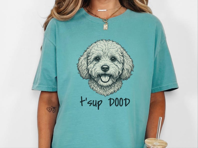 Comfort Colors Maltipoo Dog Mom Sweatshirt | T'sup Dood Goldendoodle Owner Clothing | Personalised Bernedoodle Labradoodle Sheepadoodle image 5