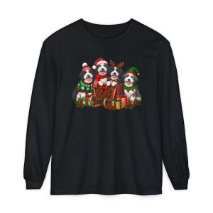 Sheepadoodle Christmas Shirt, Holiday Dog Lover Gift, Festive Puppy Shirt, Sheepadoodle Mom Tee, Cute Xmas Dog Apparel Bild 13