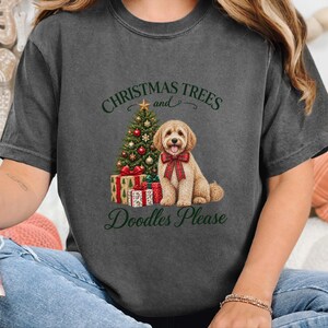 Maltipoo Christmas Shirt, Christmas Dog Lover Gift, Holiday Dog Tee, Doodle Dog Christmas Top, Festive Pet Shirt image 8