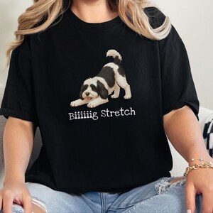 Comfort Colors Sheepadoodle T-shirt, Biiiiig Stretch Dog Tee | Doodle Mama Gift | Doodle Dad Shirt | Funny Dog Lover Present, New Fur Baby image 12