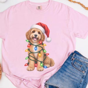Christmas Cavapoo Shirt, Cavapoo Mom Gift, Holiday Puppy Tee, Cavapoo Christmas Sweatshirt, Dog Christmas Gift image 1