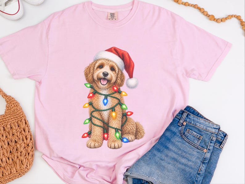Christmas Cavapoo Shirt, Cavapoo Mom Gift, Holiday Puppy Tee, Cavapoo Christmas Sweatshirt, Dog Christmas Gift image 1
