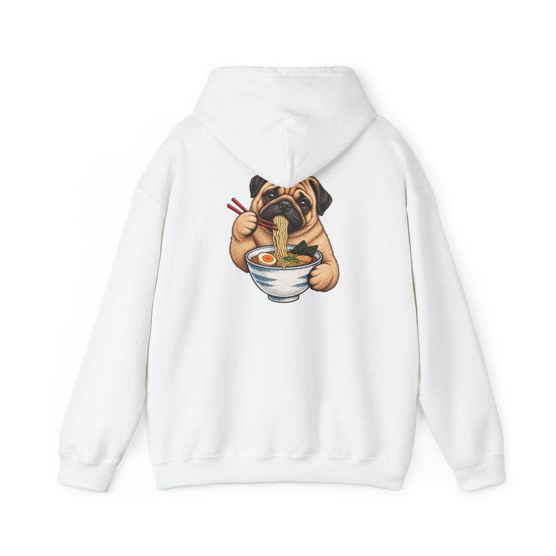 Pug Lover Shirt, Ramen Tee, Noodle Lover Gift, Pug Dad Shirt, Pug Mom Gift, Funny Dog Shirt, Japanese Food Tee, Anime Fan Shirt, Kawaii Food image 12