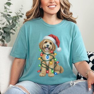 Christmas Cavapoo Shirt, Cavapoo Mom Gift, Holiday Puppy Tee, Cavapoo Christmas Sweatshirt, Dog Christmas Gift image 8