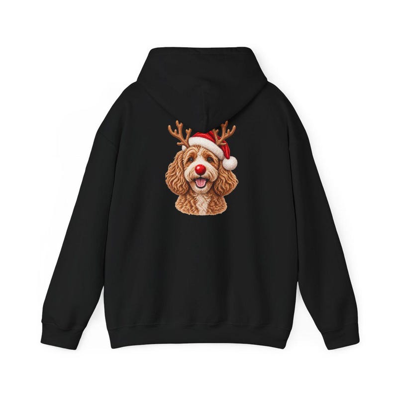 Bluza świąteczna Cavapoo, prezent dla mamy Cavapoo, świąteczna koszulka dla psa, świąteczne ubrania dla zwierząt, prezent dla właściciela Cavapoo, świąteczna koszulka dla psa zdjęcie 11