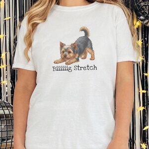 T-shirt Comfort Colors Funny Yorkie, T-shirt extensible grande taille, T-shirt pour maman de Yorkshire Terrier, T-shirt pour amoureux des Yorkies, Vêtements mignons pour parents de chiens image 10
