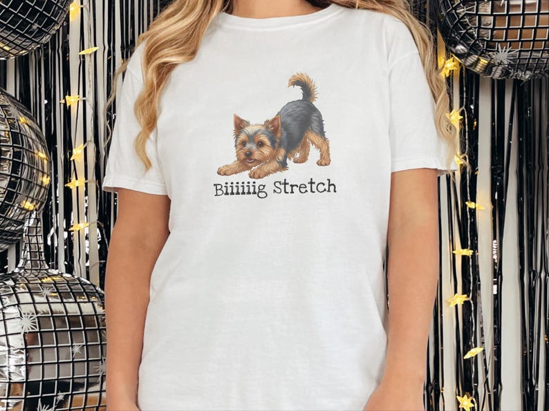 T-shirt Comfort Colors Funny Yorkie, T-shirt extensible grande taille, T-shirt pour maman de Yorkshire Terrier, T-shirt pour amoureux des Yorkies, Vêtements mignons pour parents de chiens image 10