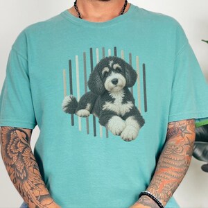 Bernedoodle Shirt, Bernedoodle Mom Gift, Tricolor Bernedoodle Tee, Doodle Dog Lover Gift, Bernedoodle Owner Shirt image 7