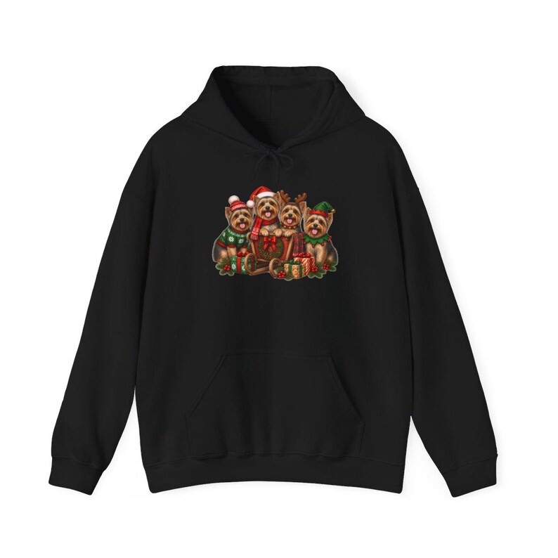 Yorkie Christmas Shirt, Yorkie Mom Gift, Holiday Dog Shirt, Festive Puppy Top, Dog Lover Gift image 11