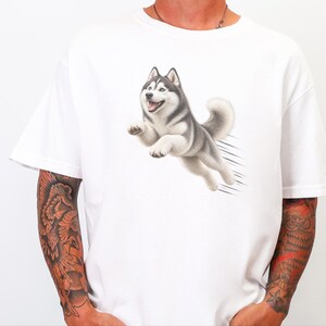 Husky Dog Shirt, Siberian Husky Gift, Husky Mom Shirt, Dog Agility Tee, Husky Lover Gift image 3