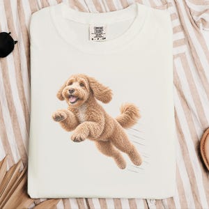 Labradoodle Mom Shirt, Labradoodle Lover Gift, Dog Agility Shirt, Running Labradoodle Tee, Doodle Mom Gift image 5