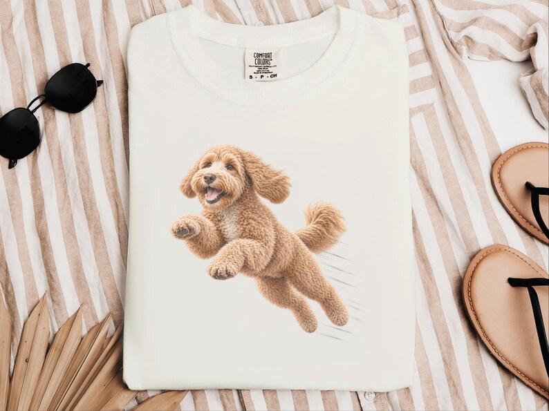 Labradoodle Mom Shirt, Labradoodle Lover Gift, Dog Agility Shirt, Running Labradoodle Tee, Doodle Mom Gift image 5