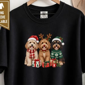 Christmas Dog Mom Shirt, Cavapoo Christmas Shirt, Winter Dog Shirt, Christmas Pet Shirt, Cavapoo Mom Gift, Holiday Dog Shirt image 6