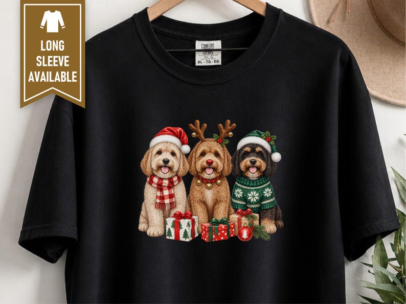 Christmas Dog Mom Shirt, Cavapoo Christmas Shirt, Winter Dog Shirt, Christmas Pet Shirt, Cavapoo Mom Gift, Holiday Dog Shirt image 6