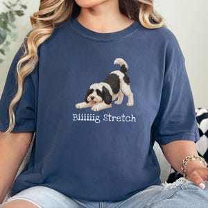 Comfort Colors Sheepadoodle T-shirt, Biiiiig Stretch Dog Tee | Doodle Mama Gift | Doodle Dad Shirt | Funny Dog Lover Present, New Fur Baby image 2