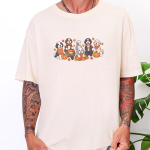 Camiseta de otoño para Sheepadoodle, Camiseta de otoño para perros, Regalo para amantes de los perros, Camiseta de otoño para mamás de perros, Mamá de Sheepadoodle, Camiseta acogedora de otoño imagen 8