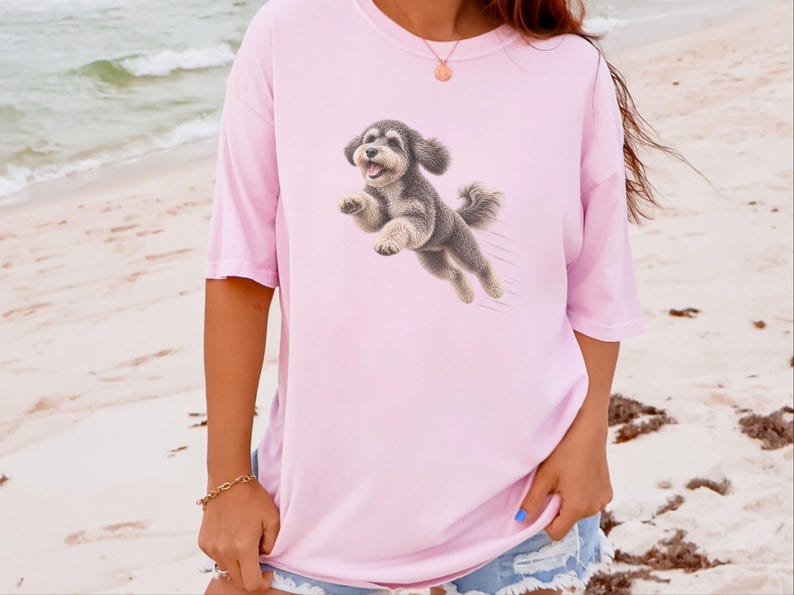 Camiseta Schnoodle, Regalo para mamás Schnoodle, Camiseta de perro Doodle, Sudadera para dueños de perros, Camiseta de perro rápido, Regalo para amantes del Schnoodle, Camiseta para dueños de perros imagen 6