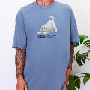 Comfort Colors Maltipoo Mom Shirt Biiiiig Stretch, Funny Dog Lover Gift, Playful Puppy Doodle Parent Tee, Cute White Maltese Poodle Animal image 2
