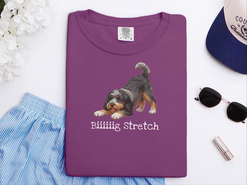 Comfort Colors Bernedoodle T-Shirt mit großem Stretchanteil, lustiges Geschenk für Bernedoodle-Besitzer und Hundebesitzer, Geschenkidee für Bernedoodle-Liebhaber und -Mama Bild 9