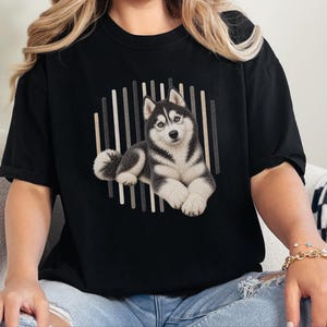 Camiseta de perro husky, regalo para mamá de husky siberiano, camiseta para amantes de los huskies, regalo para dueños de perros imagen 9