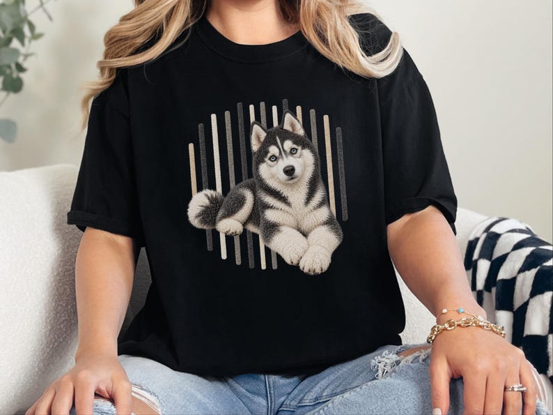 Camiseta de perro husky, regalo para mamá de husky siberiano, camiseta para amantes de los huskies, regalo para dueños de perros imagen 9