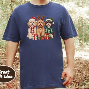 Christmas Maltipoo Shirt, Christmas Dog Lover Gift, Holiday Pet Crewneck, Festive Puppy Sweatshirt, Maltipoo Mom Tee image 10