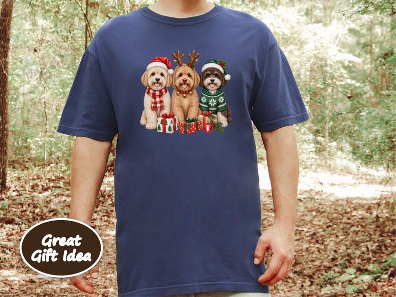 Christmas Maltipoo Shirt, Christmas Dog Lover Gift, Holiday Pet Crewneck, Festive Puppy Sweatshirt, Maltipoo Mom Tee image 10